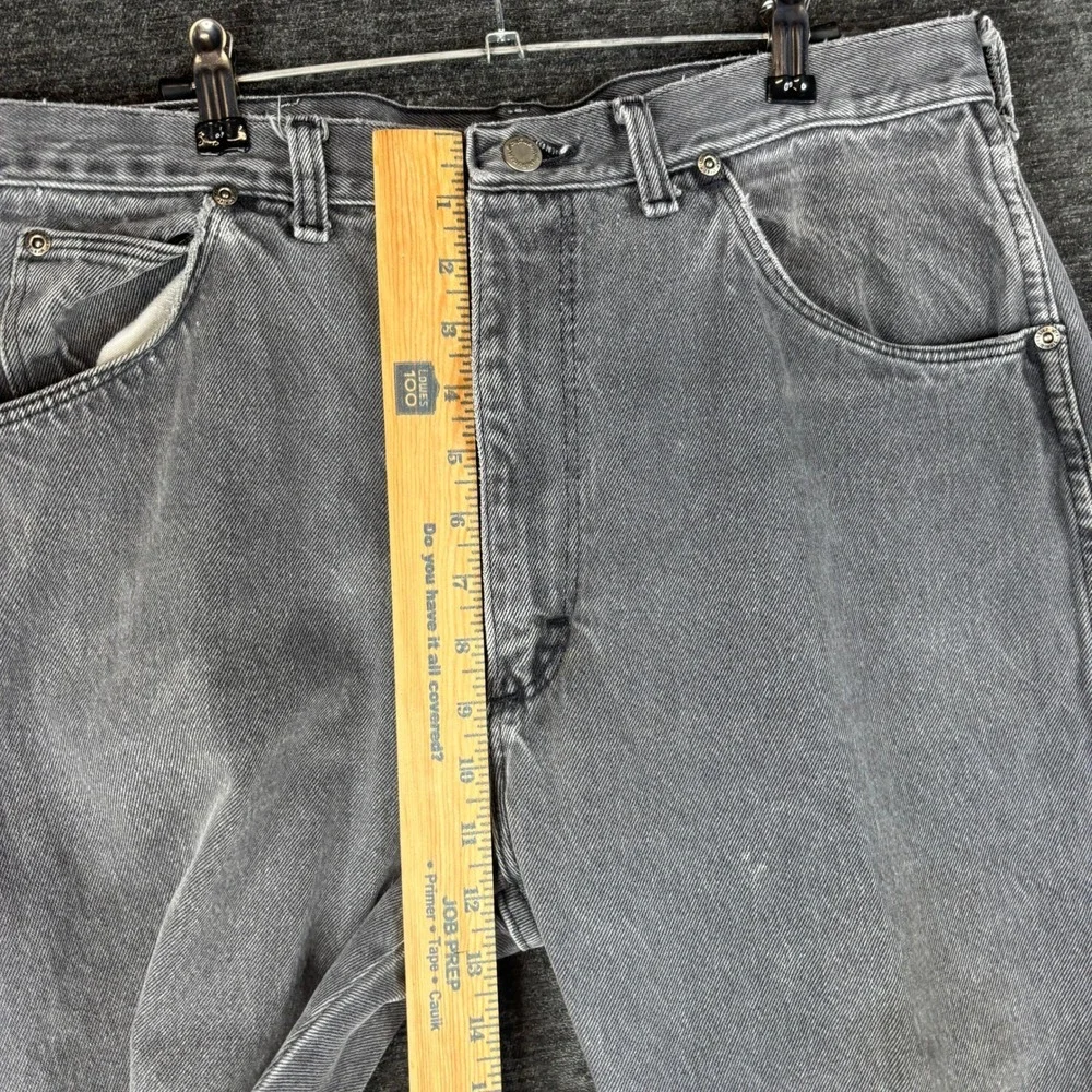 Vintage Wrangler American Hero Mens Regular Fit Gray Denim Jeans 36x32 Baggy Y2K